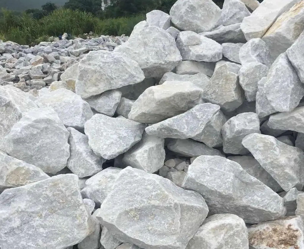 大理石制砂機制砂現場